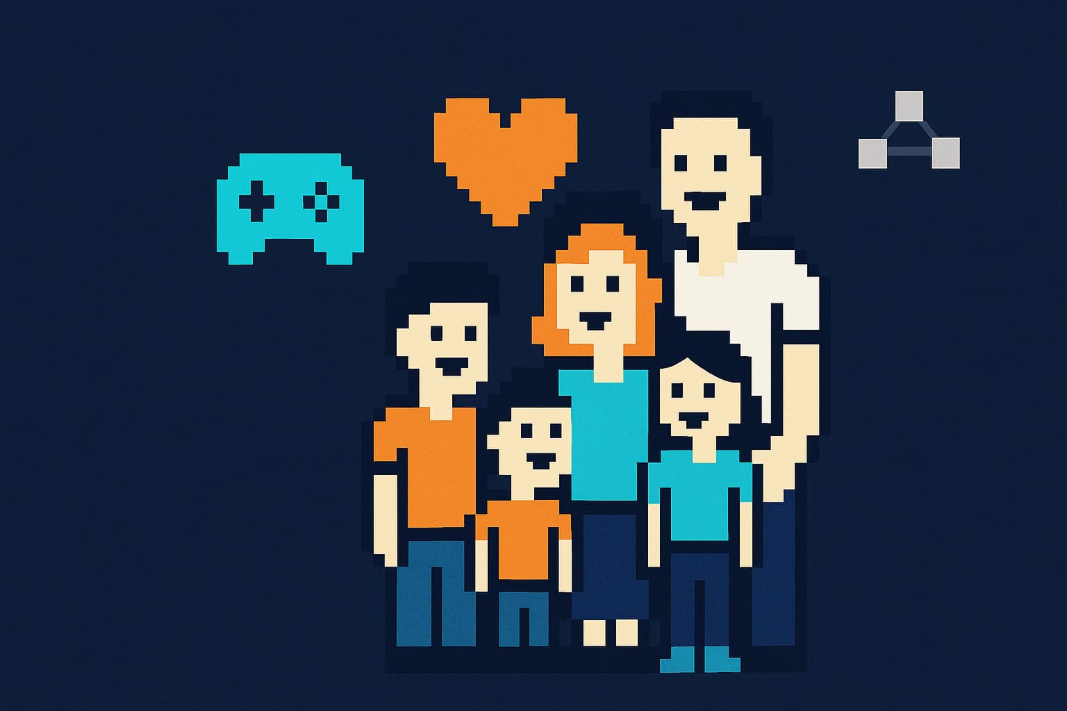 Family working together on Roblox Studio