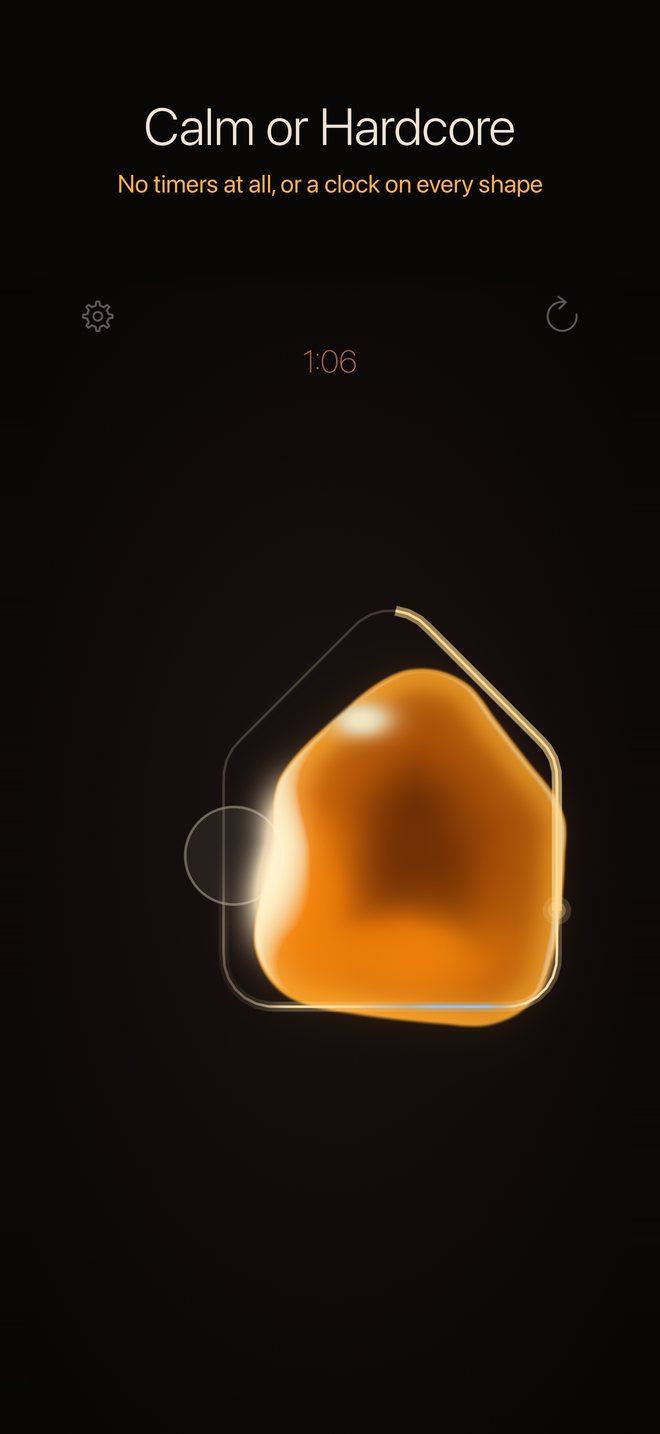 Hardcore mode with a clock over a house shape